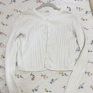 Brandy White Cardigan